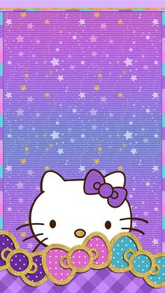 Detail Hello Kitty Ungu Wallpaper Nomer 13