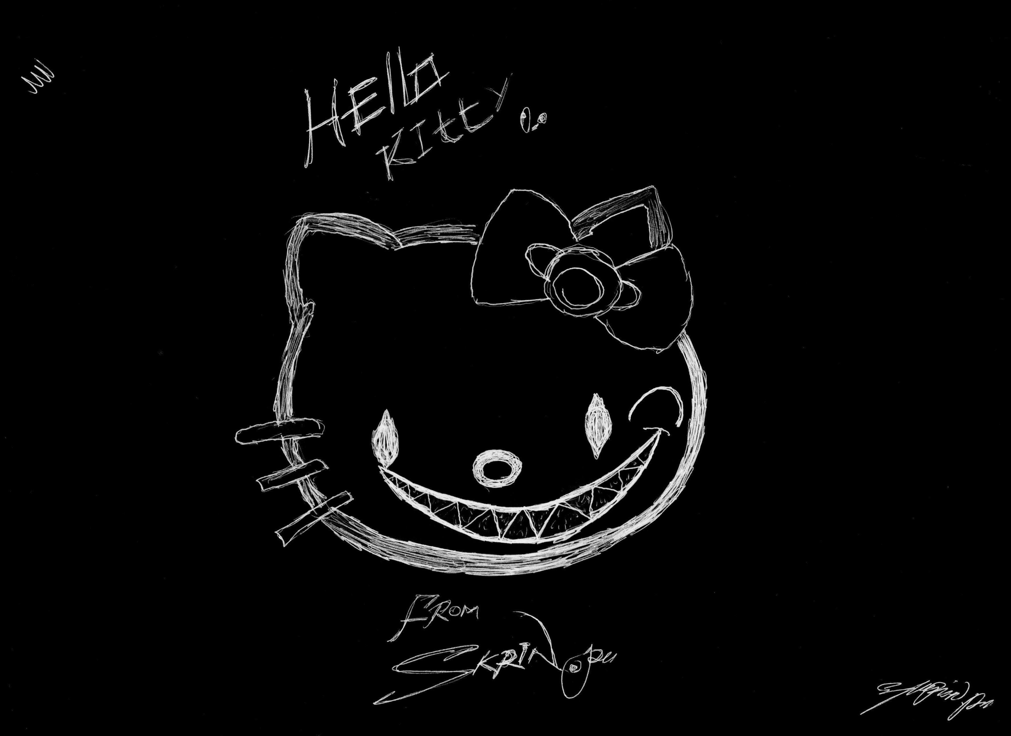 Detail Hello Kitty Wallpaper Black Nomer 20