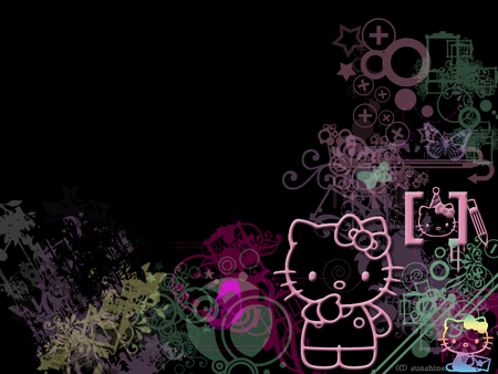 Detail Hello Kitty Wallpaper Black Nomer 22