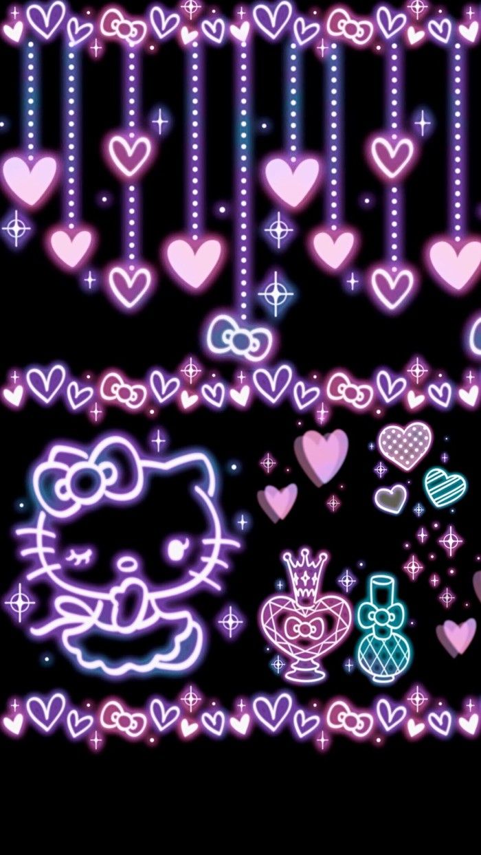 Detail Hello Kitty Wallpaper Black Nomer 28