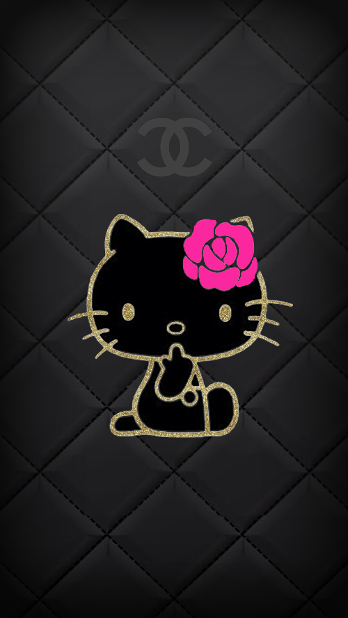 Detail Hello Kitty Wallpaper Black Nomer 5