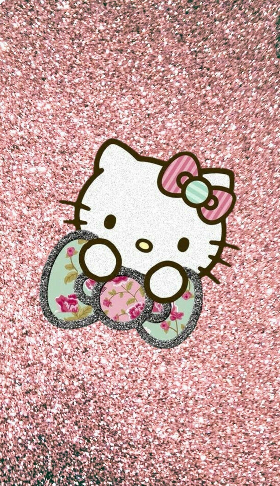 Hello Kitty Wallpaper Glitter - KibrisPDR