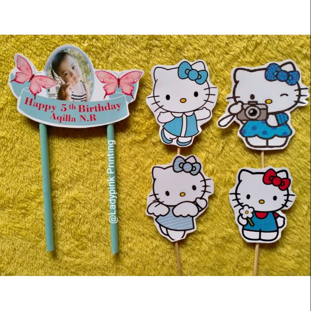 Detail Hello Kitty Warna Biru Nomer 3