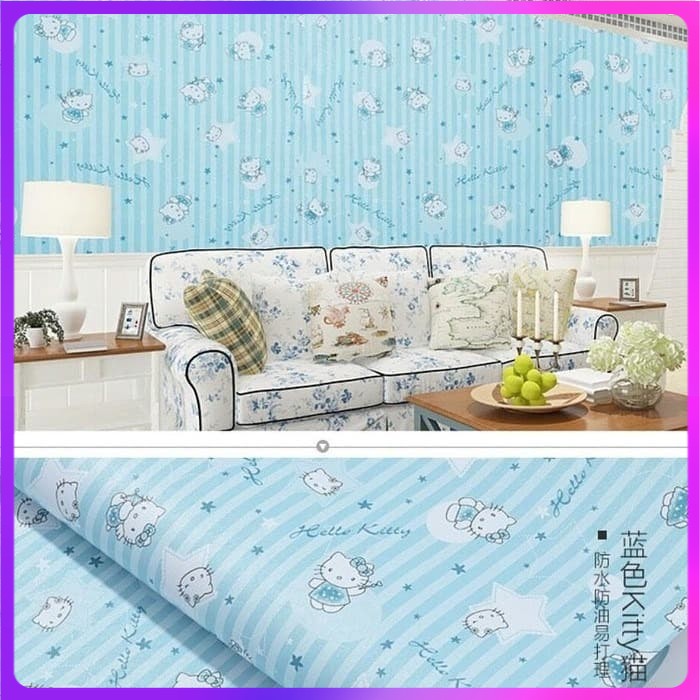 Detail Hello Kitty Warna Biru Nomer 39