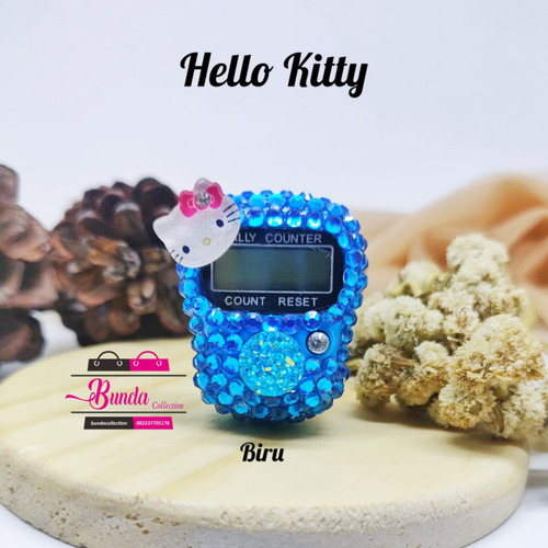 Detail Hello Kitty Warna Biru Nomer 40