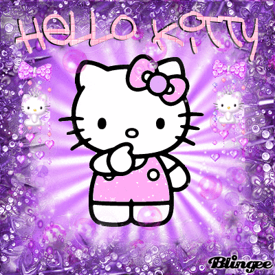 Hello Kitty Warna Ungu - KibrisPDR