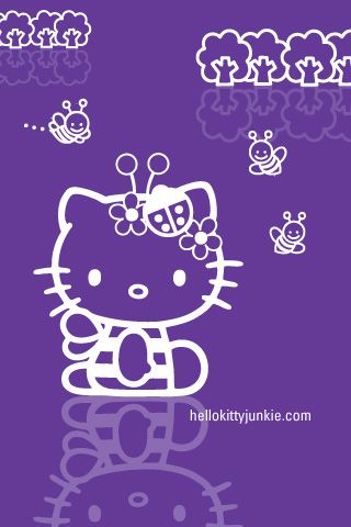Detail Hello Kitty Warna Ungu Nomer 3
