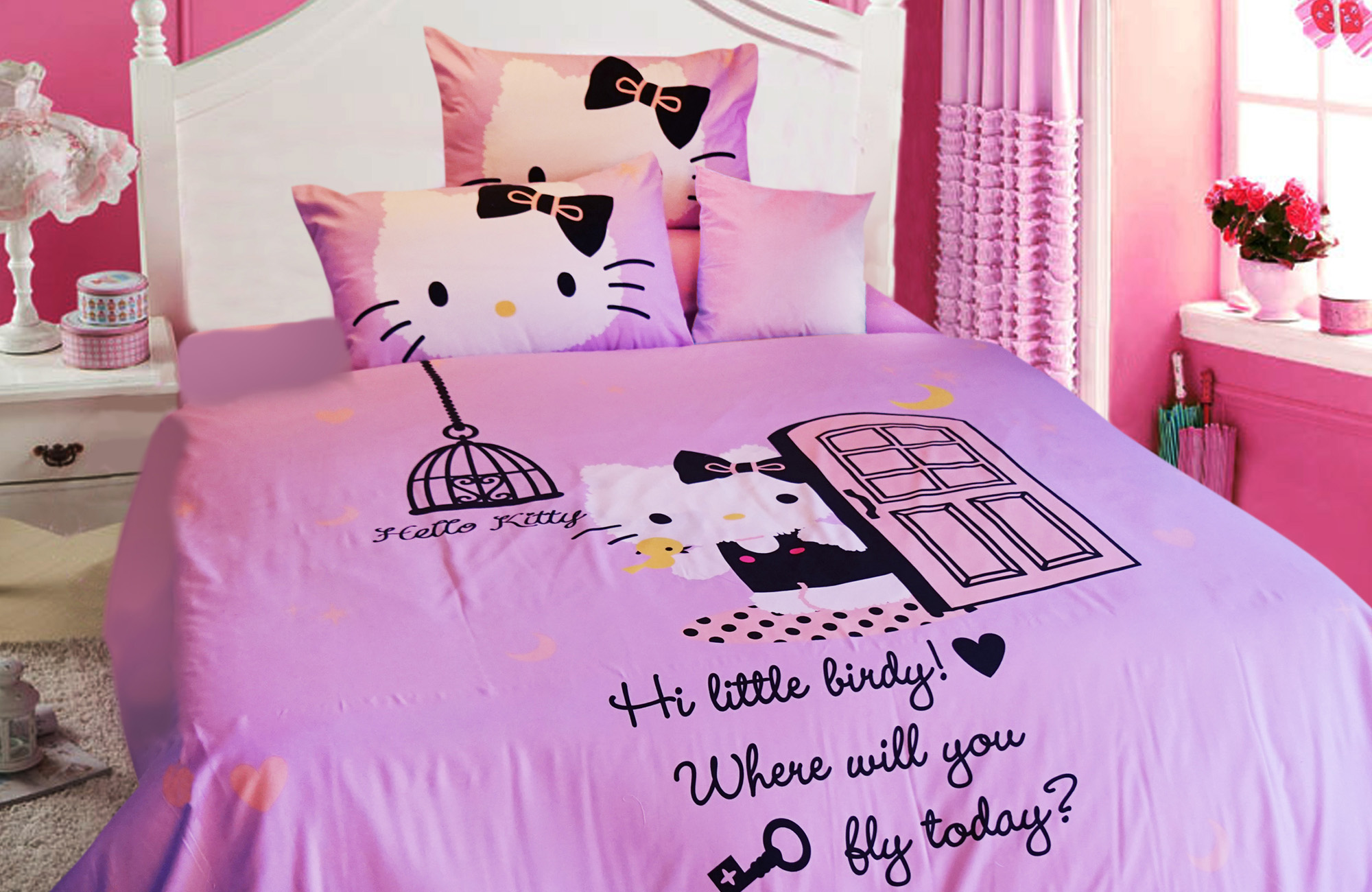 Detail Hello Kitty Warna Ungu Nomer 31