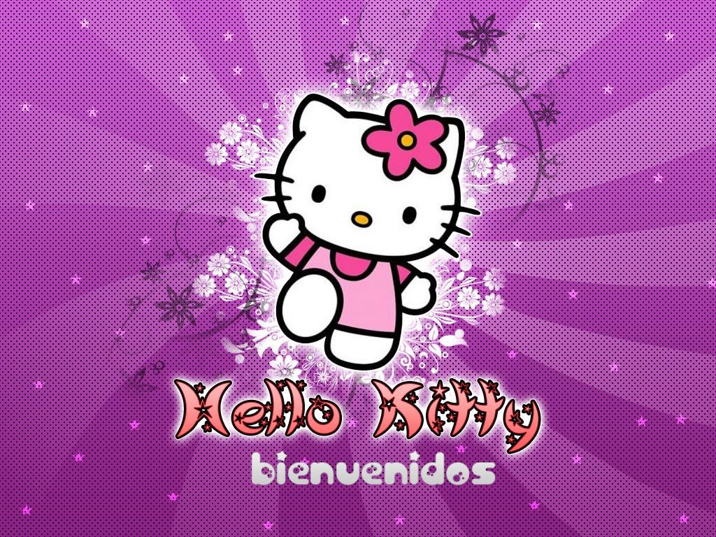 Detail Hello Kitty Warna Ungu Nomer 37