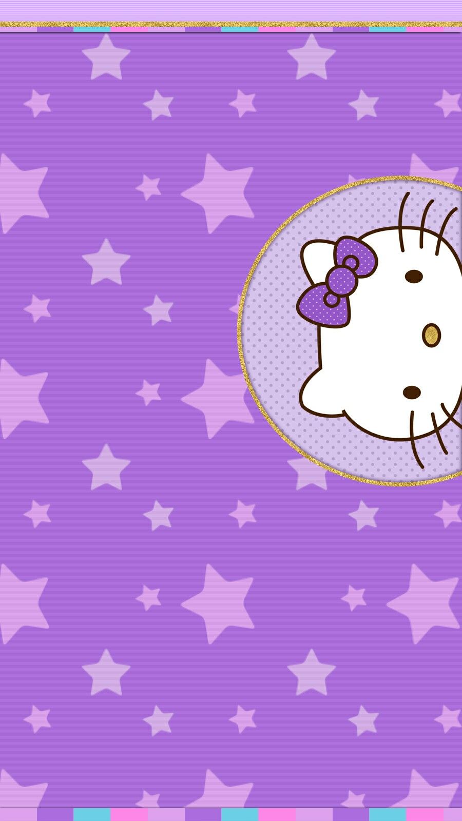 Detail Hello Kitty Warna Ungu Nomer 7