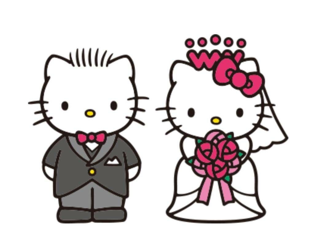 Detail Hello Kitty Wedding Wallpaper Nomer 20