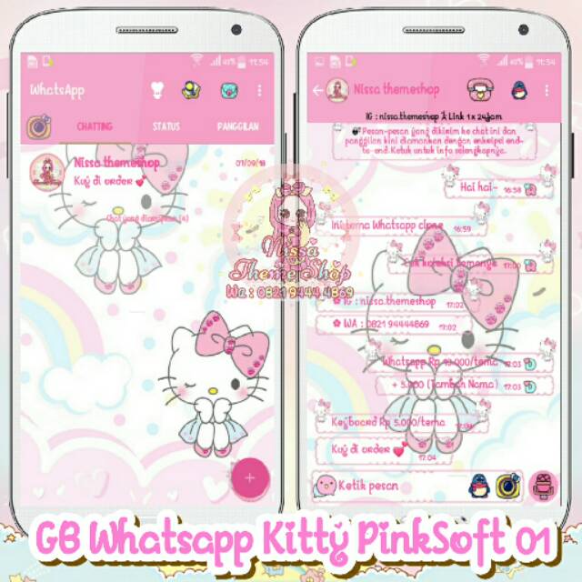 Detail Hello Kitty Whatsapp Plus Theme Nomer 13