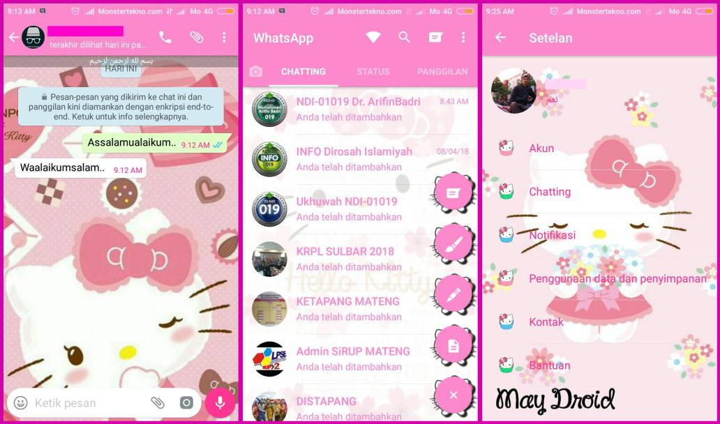 Detail Hello Kitty Whatsapp Plus Theme Nomer 21