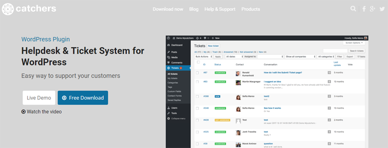 Detail Help Desk Bootstrap Template Free Nomer 14