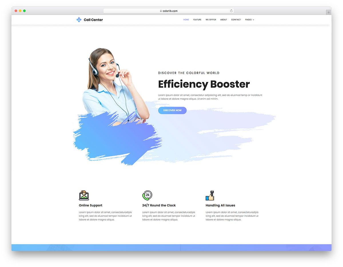 Detail Help Desk Bootstrap Template Free Nomer 43