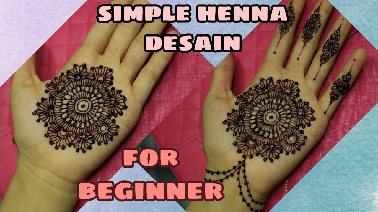 Detail Henna Simple Telapak Tangan Nomer 43