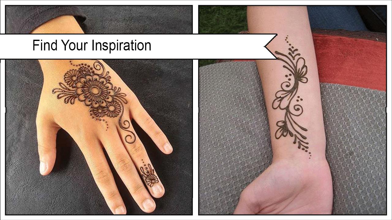 Detail Henna Telapak Tangan Simple Dan Mudah Nomer 30