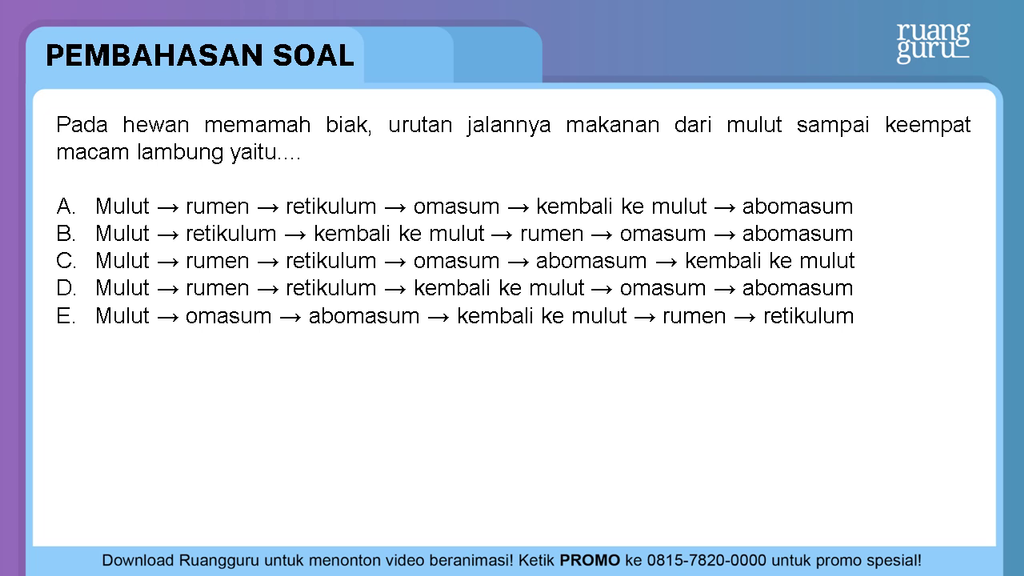 Detail Hewan Memamah Biak Adalah Nomer 47