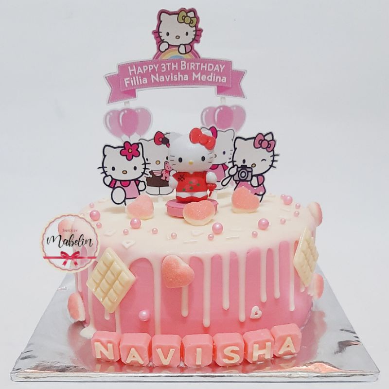 Detail Hiasan Kue Ulang Tahun Hello Kitty Nomer 22
