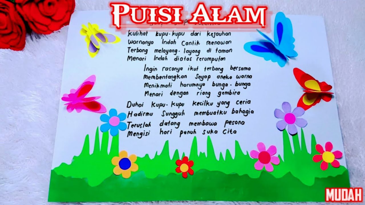 Detail Hiasan Untuk Puisi Di Kertas Nomer 9