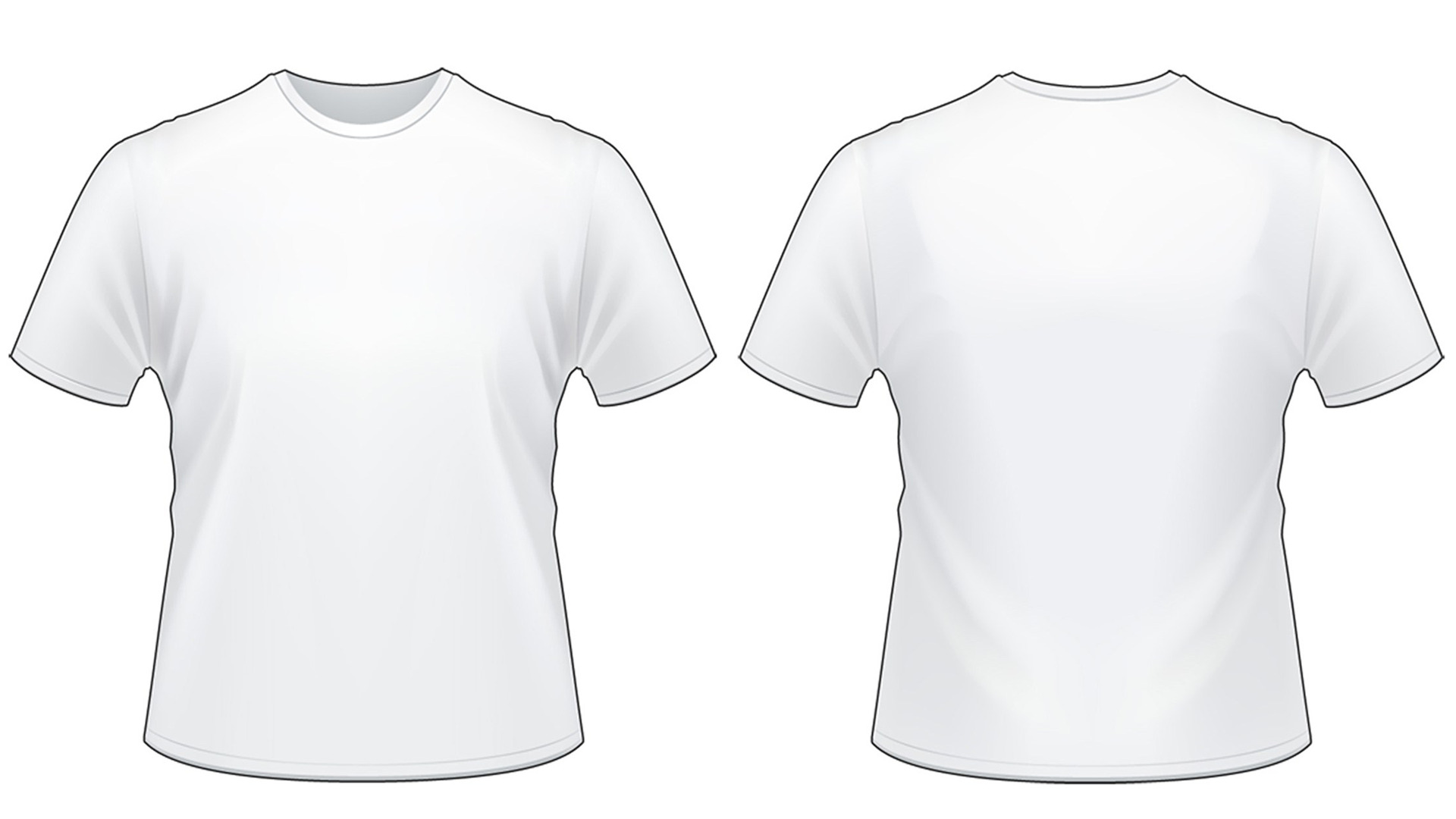 Detail High Resolution White T Shirt Template Nomer 12