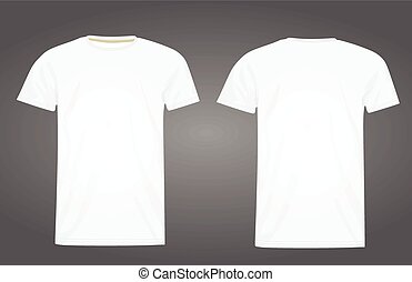 Detail High Resolution White T Shirt Template Nomer 3
