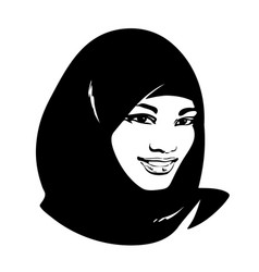 Detail Hijab Siluet Vektor Nomer 14