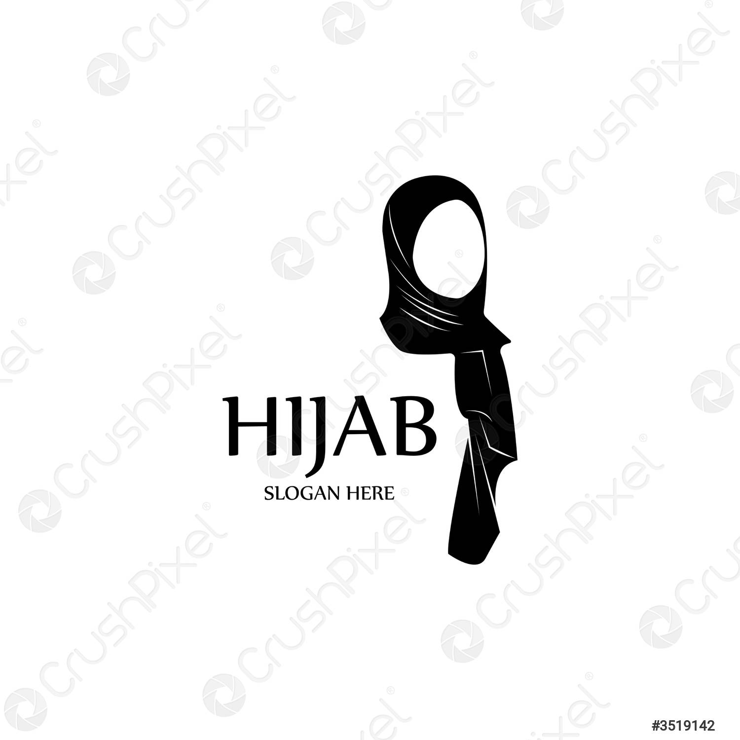 Detail Hijab Siluet Vektor Nomer 32