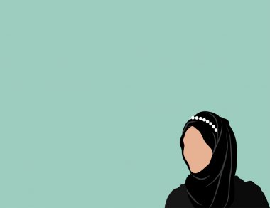 Detail Hijab Siluet Vektor Nomer 35