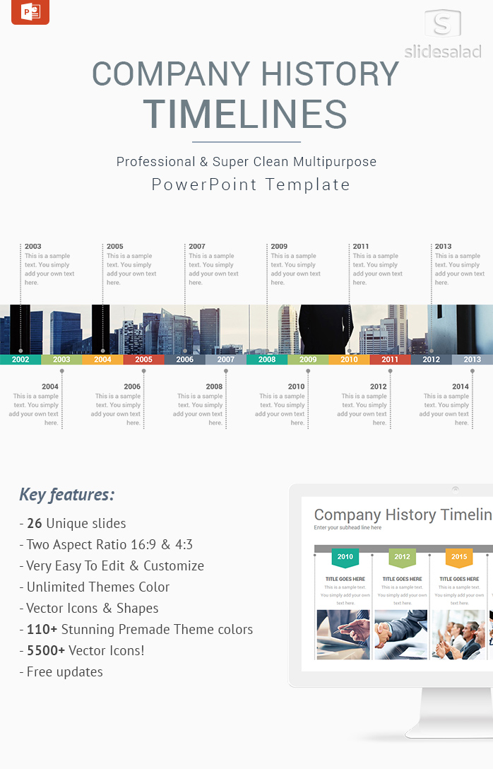 Detail History Powerpoint Template Nomer 39