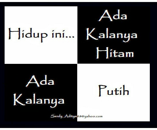 Detail Hitam Putih Kehidupan Puisi Nomer 8