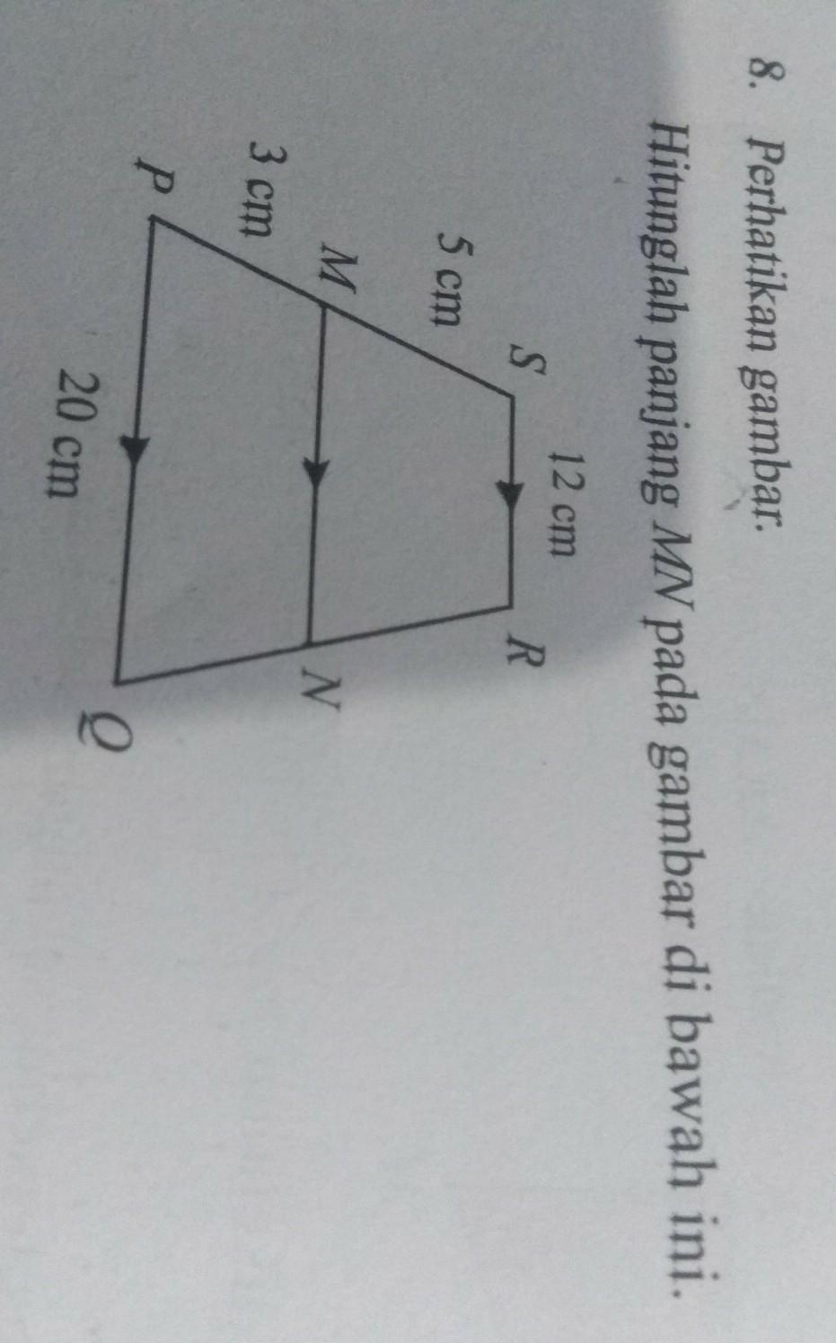 Detail Hitunglah Panjang Mn Pada Gambar Dibawah Ini Nomer 9