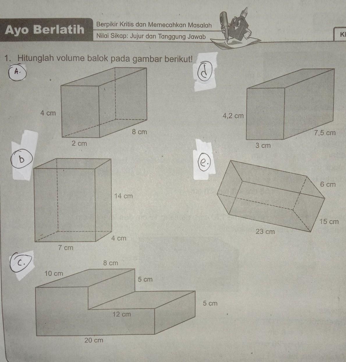 Detail Hitunglah Volume Gambar Berikut Ini Nomer 33