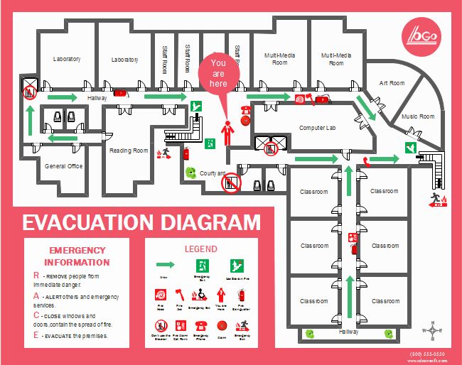 Detail Home Evacuation Plan Template Nomer 15