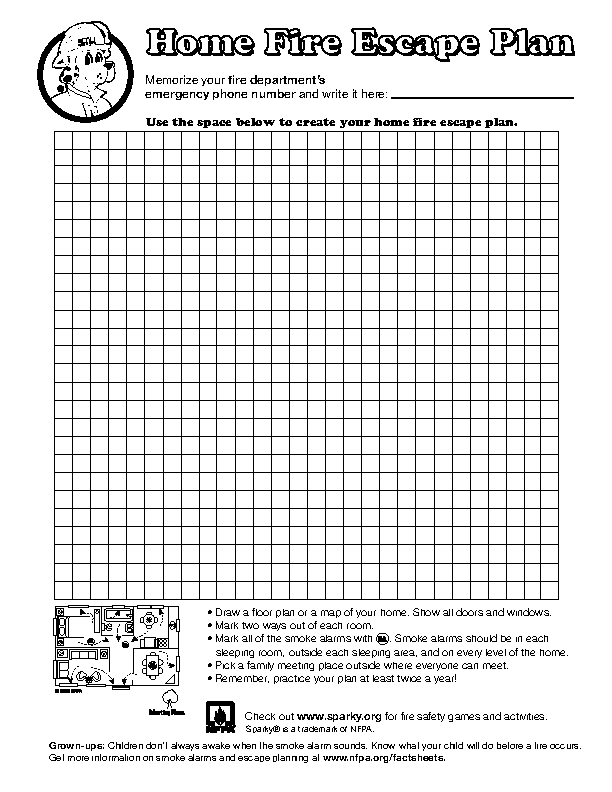 Detail Home Evacuation Plan Template Nomer 30