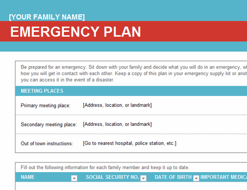 Detail Home Evacuation Plan Template Nomer 35