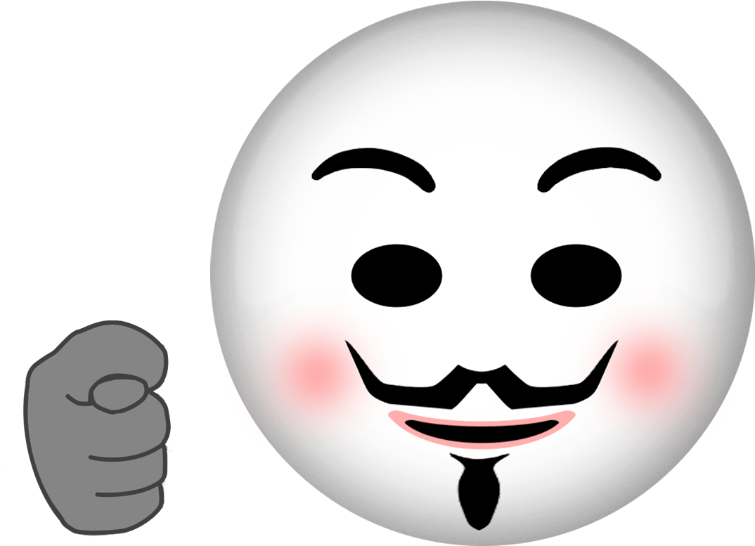 Detail Anonymous Smiley Nomer 14