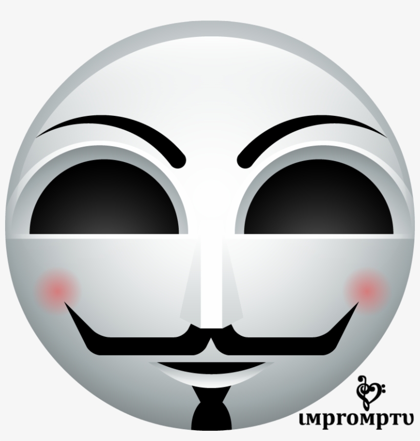 Detail Anonymous Smiley Nomer 2