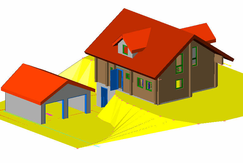 Detail Autocad 3d Haus Zeichnen Nomer 3