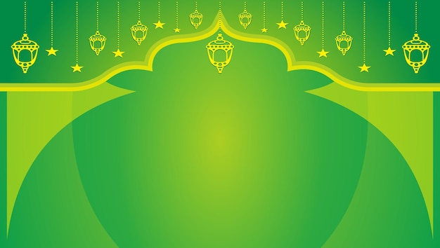 Detail Background Green Islamic Nomer 13