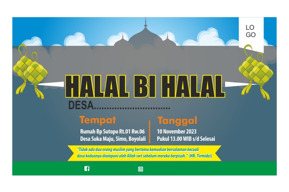 Detail Background Halal Bihalal Cdr Nomer 13