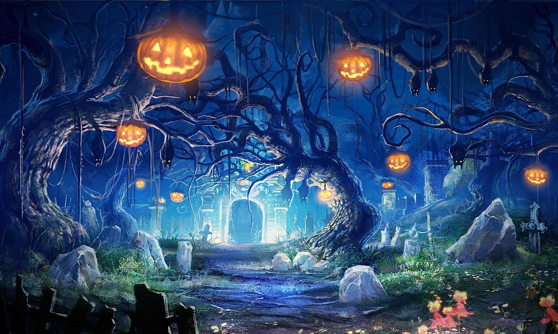 Detail Background Hallowen Nomer 5