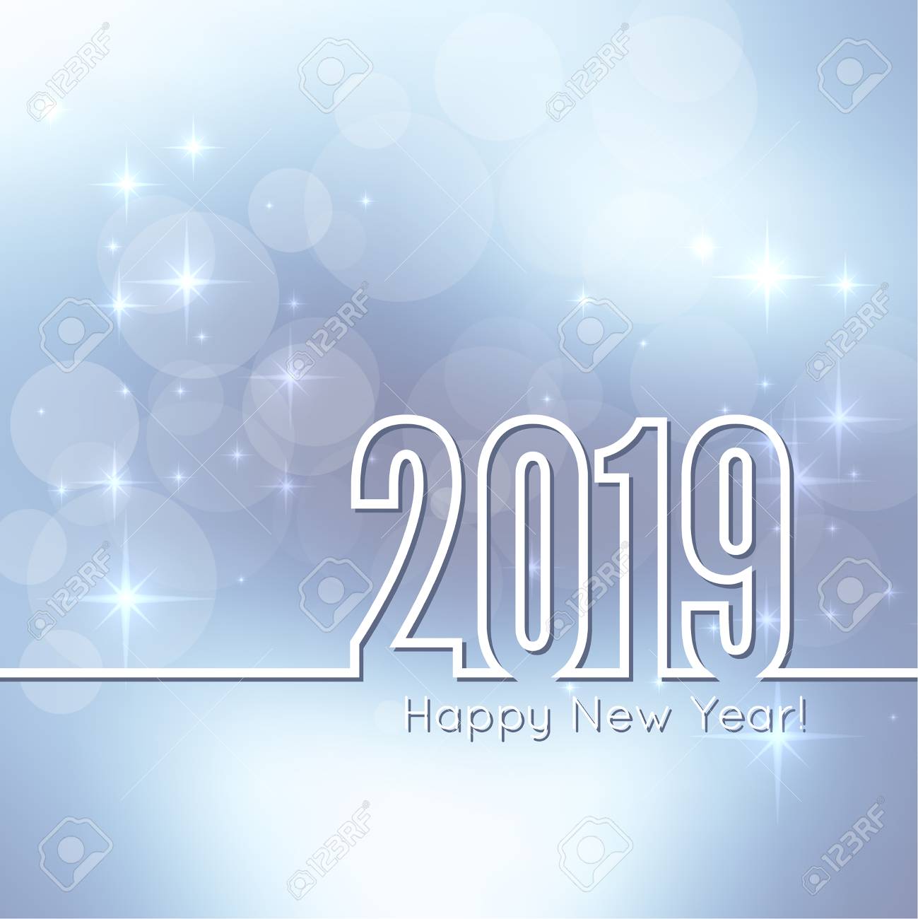 Detail Background Happy New Year 2019 Nomer 24