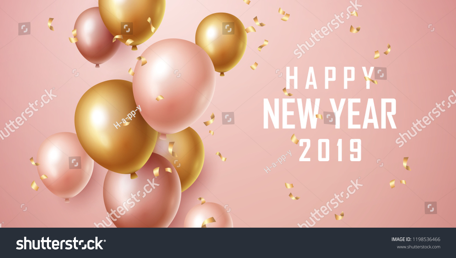 Detail Background Happy New Year 2019 Nomer 36