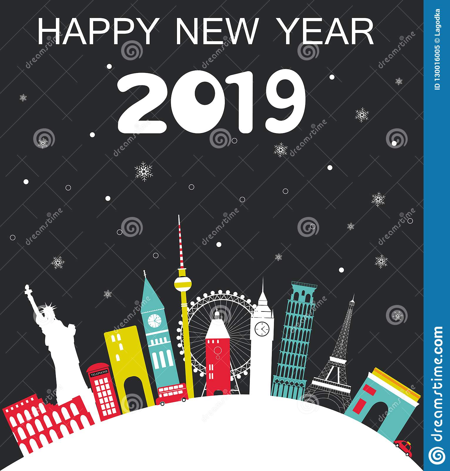 Detail Background Happy New Year 2019 Nomer 53