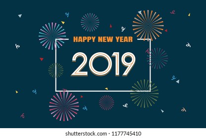 Detail Background Happy New Year 2019 Nomer 56