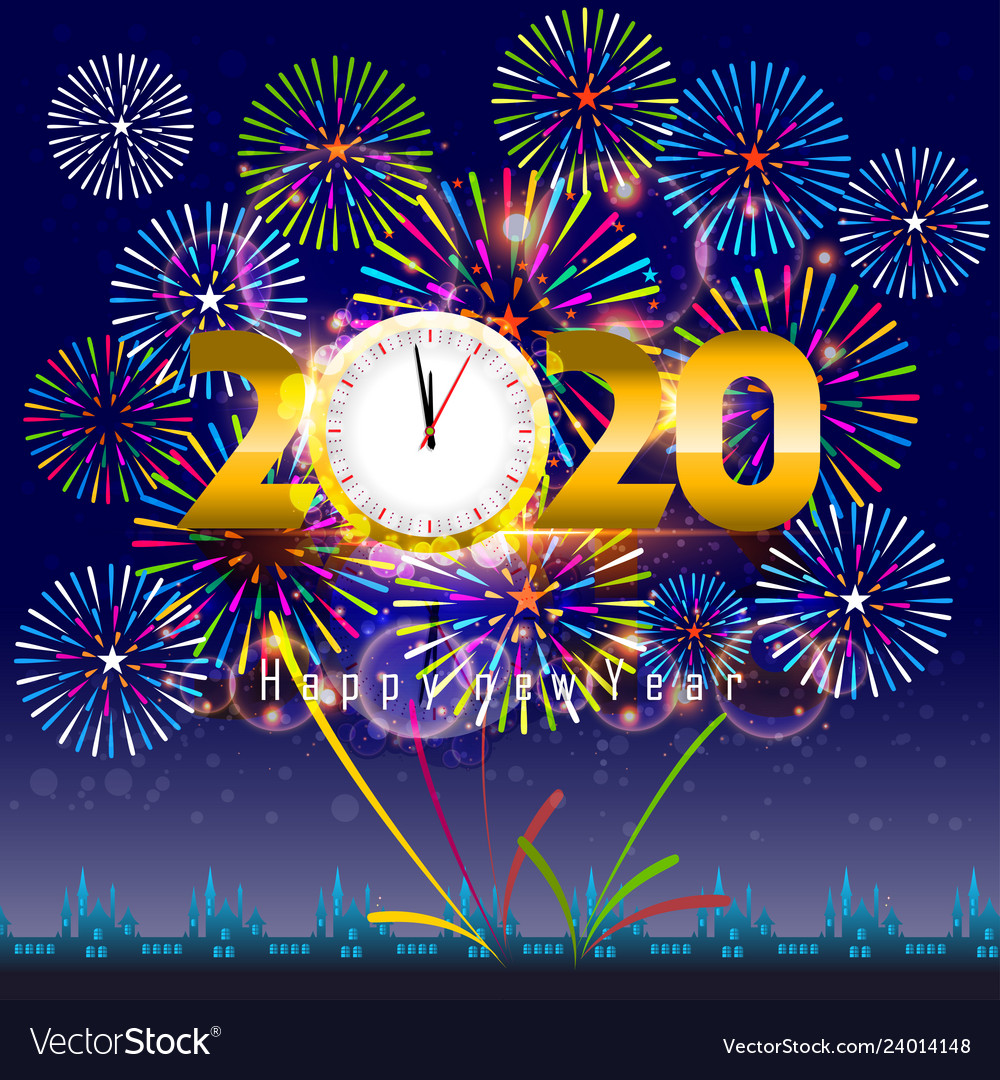 Detail Background Happy New Year 2020 Nomer 18