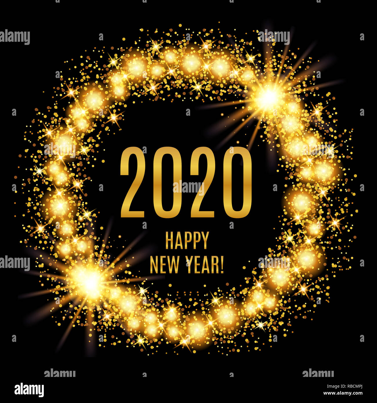 Detail Background Happy New Year 2020 Nomer 22