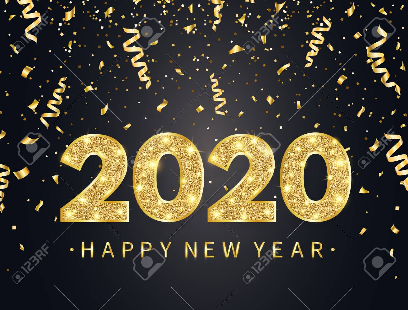 Detail Background Happy New Year 2020 Nomer 26