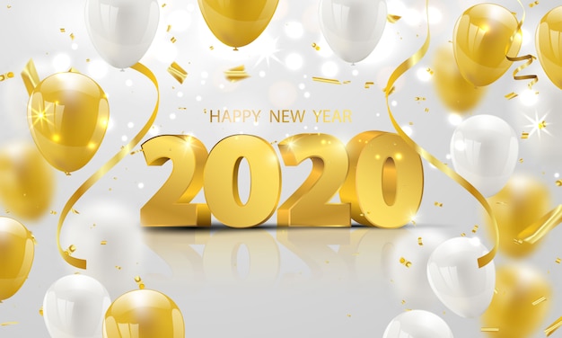 Detail Background Happy New Year 2020 Nomer 41